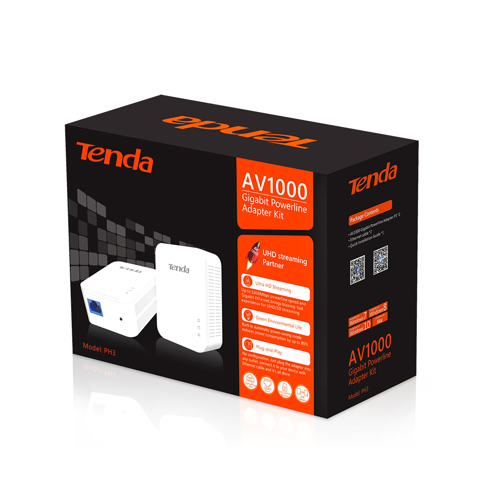  Powerline: AV1000 Gigabit Powerline Adapter Kit  